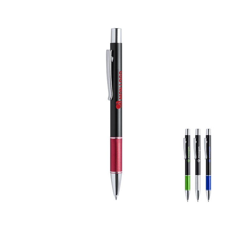 Stylo personnalisé métallique 'Sidrox' Couleur Bleu