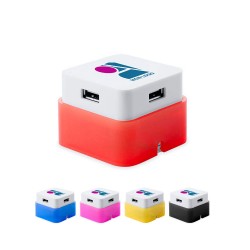 Multi port USB 4 ports USB 2.0 'Dix' Couleur Jaune