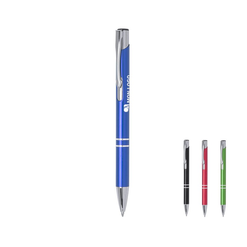 Stylo personnalisé métallique 'Trocum' Couleur Noir